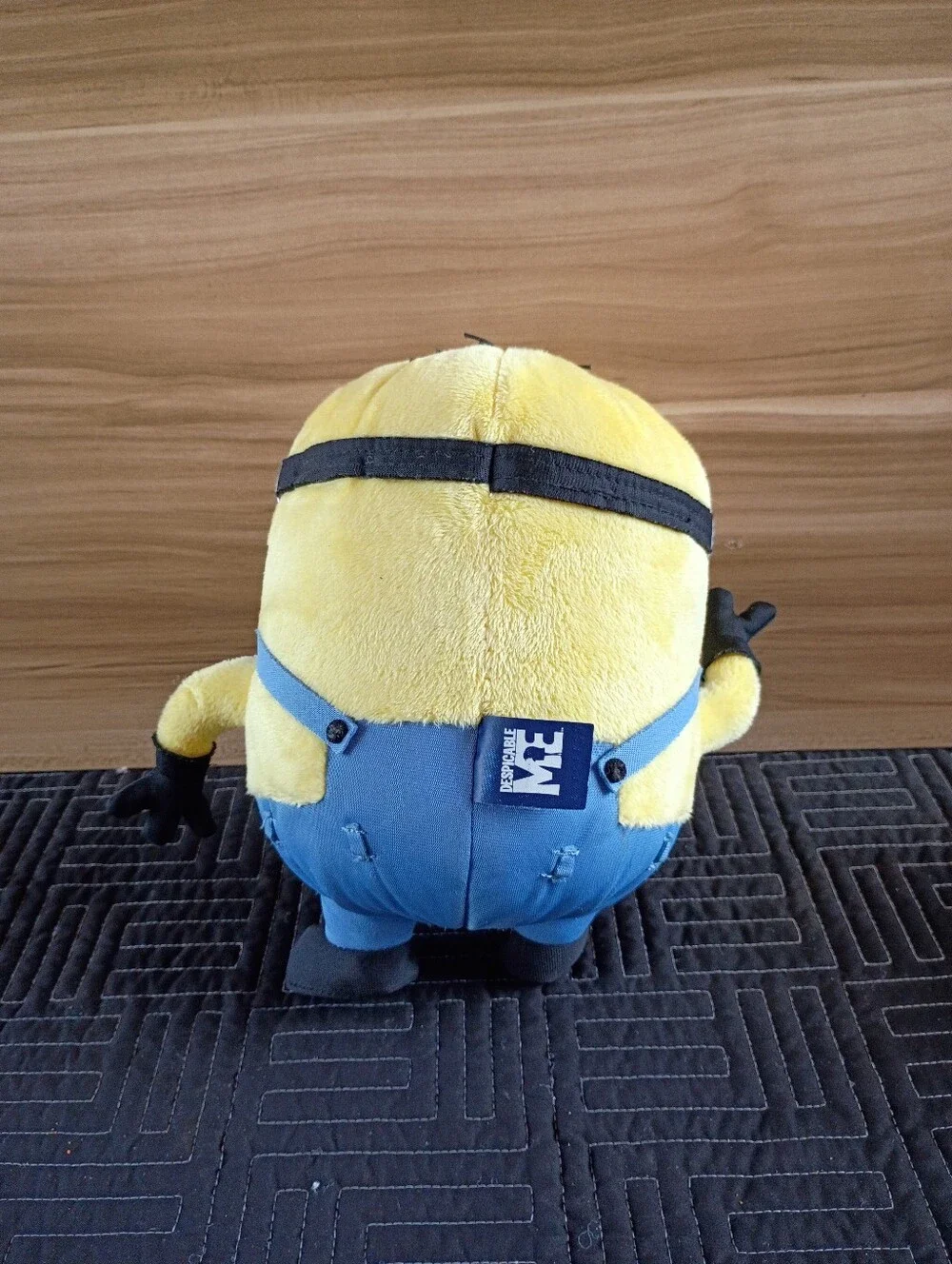 Yellow Minion Plush Toy - Blue Overalls Kids Toy
